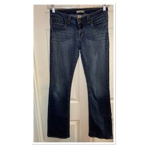 Refuge Slim Boot Cut Jeans Size 9 JR Med Wash